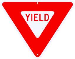 3M REFLECTIVE YIELD SIGN Street Road Traffic Hwy Sign  