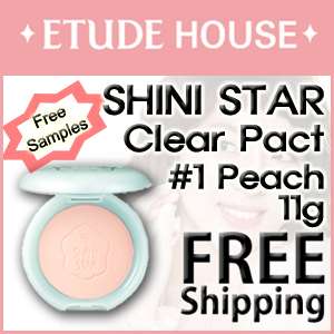 Etude House] EtudeHouse SHINI STAR Clear Pact #1 Peach SHINEE powder 