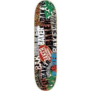  Baker Sticker Craze Skateboard 7.62 Deck Sports 