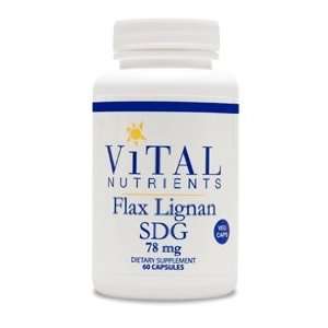  Vital Nutrients Flax Lignan SDG 78mg 60 Capsules Health 