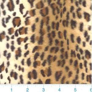  58 Wide Wave Faux Fur Small Leopard Fabric By The Yard 