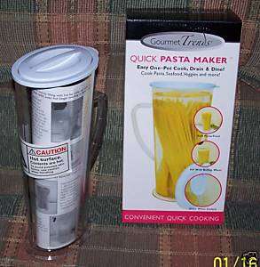 Gourmet Trends Quick Pasta Maker Easy Vegetables NEW A+  
