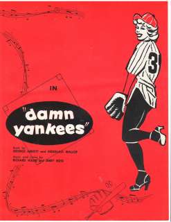 1964 Kenley Players Damn Yankees Bert Parks Souvenir Theater Program 