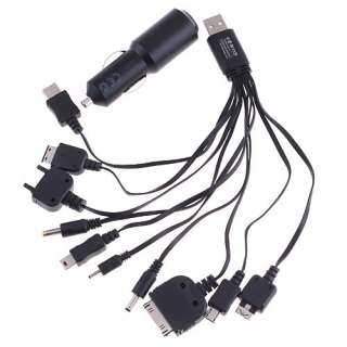 10 in 1 USB Car Charger for iPhone Nokia Samsung LG PSP  