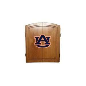   NCAA Auburn University Tigers Dart Board Cabinet