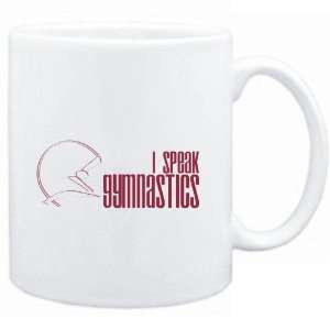  Mug White  I SPEAK Gymnastics  Sports