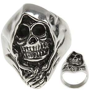    316L CASTING STAINLESS STEEL SKULL RING WIDTH 28mm Jewelry