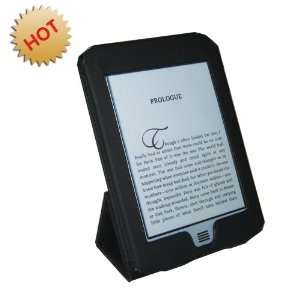   Leather Case with Reading Stand for Kindle Touch (Black) Electronics