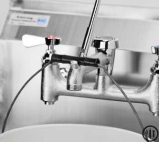 Heavy Duty Wall Mount Service Sink Faucet with Vacuum Breaker and Wall 