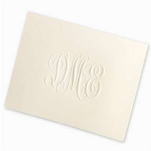   Personalized Stationery   Traditional Monogram Note