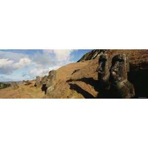 Moai Statues, Tahai Archaeological Site, Rano Raraku, Easter Island 