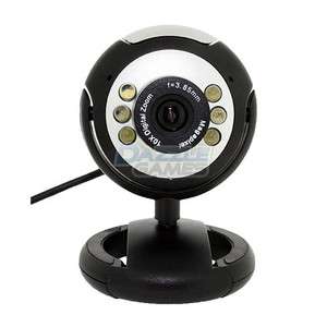 USB 30M 6 LED Webcam Camera Web Cam With Mic for Desktop PC Laptop 