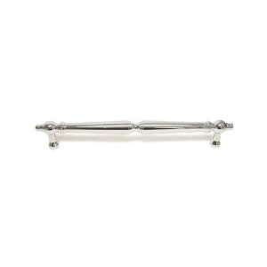 Symmetric oversized 18 centers door pull in polished chrome 20 3/32