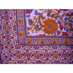  Indian Bedspread ? Cotton Sunflower Print