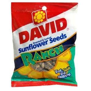  David Sunflower Seeds Ranch, 5.25 oz, 6 ct (Quantity of 4 