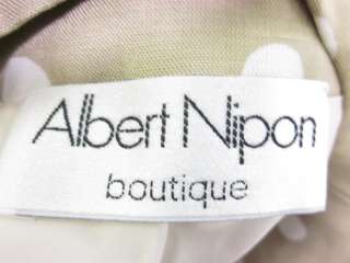 ALBERT NIPON Brown White Polka Dot Jacket Blazer Sz 4  