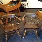 Ethan Allen Dark Antiqued Pine Chairs