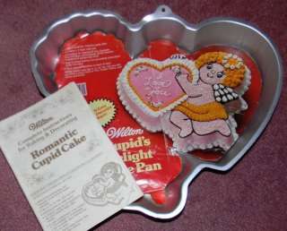 WILTON ROMANTIC CUPID CAKE PAN MOLD HEART VALENTINE  