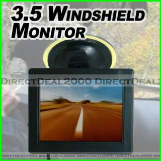 DASH / WINDSHIELD 3.5 BACK UP REARVIEW LCD MONITOR  