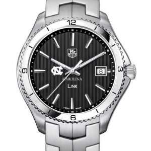  UNC TAG Heuer Mens Link Watch with Black Dial Sports 