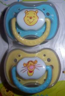 Disney Winnie The pooh Pacifier 2 Pack, Baby Shower, Piglet, Tigger 