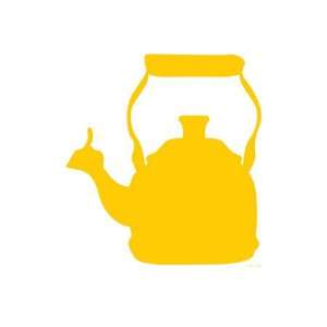  Yellow Tea Kettle Giclee Poster Print by Avalisa , 9x12 