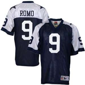  Reebok NFL Equipment Dallas Cowboys #9 Tony Romo Navy Blue 