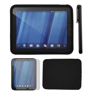  +BLACK SILICONE CASE+BLACK STYLUS PEN FOR HP TOUCHPAD Electronics