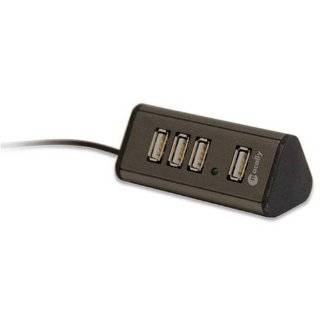 Macally Mini 4 Port USB 2.0 Hub with AC Adapter (TriHub4)