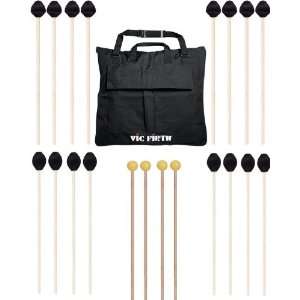 Vic Firth Keyboard Mallet 10 Pack & Mallet Bag M183(4) M187(4) M134(2)