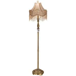  Andrae Victorian Antique Brass Finish Floor Lamp