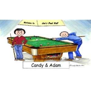  Pool Player Billiards Personalized Cartoon Mouse Pad 