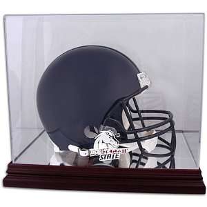   State Broncos Mahogany Logo Helmet Display Case