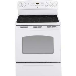   GE 30 Free Standing Electric Convection Range   White Appliances