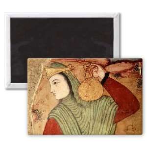 Man carrying wine from the Court of Shah   3x2 inch Fridge Magnet 