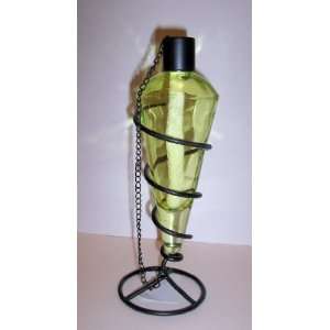   Wire Holder (Clear Green Finish Oil Container   Dark Bronze Wire