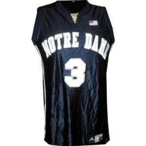  #3 Notre Dame Womens Basketball Game Used Blue Jersey (AF 