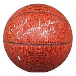  Autographed Wilt Chamberlain Basketball   Womens High 