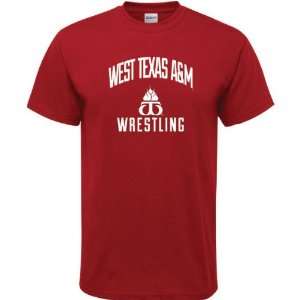   Buffaloes Cardinal Red Wrestling Arch T Shirt
